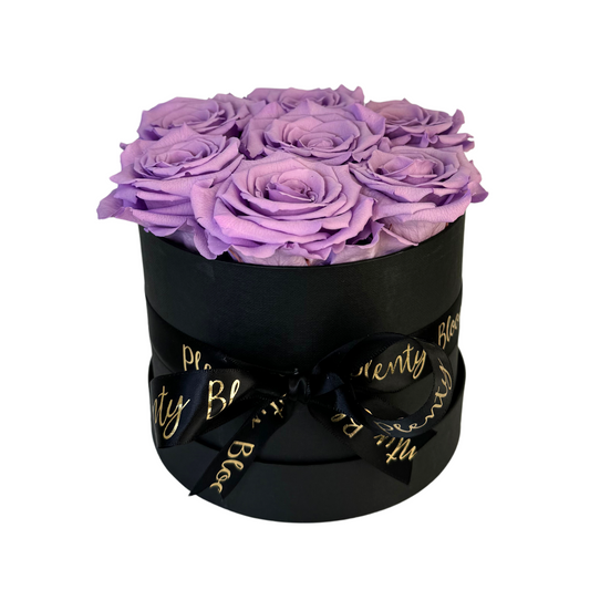 Lavender Petite Preserved Roses Box