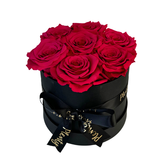 Hot Pink Petite Preserved Roses Box