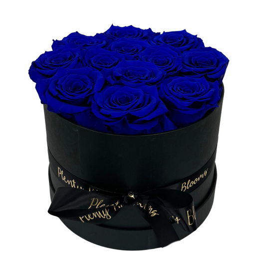 Royal Blue Signature Preserved Roses Box