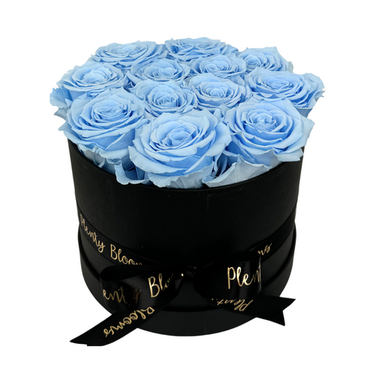 Light Blue Signature Preserved Roses Box