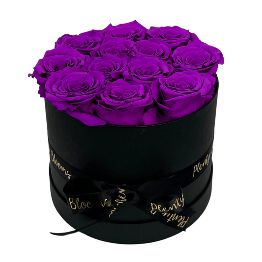 Royal Purple Signature Preserved Roses Box